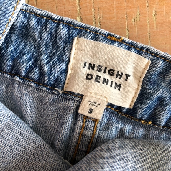 INSIGHT cute pinafore dress, distressed denim - Picture 4 of 5